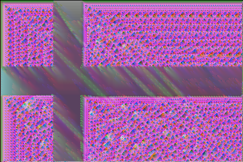 glitched flag of denmark