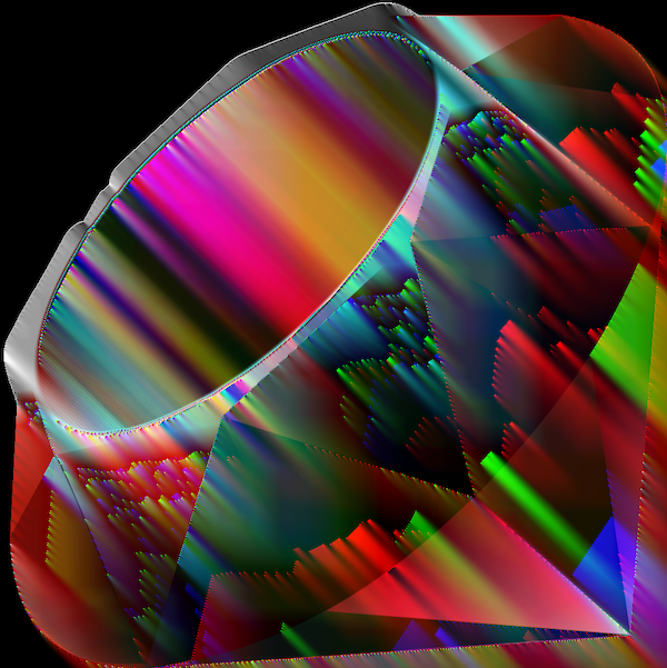 glitched logo of ruby